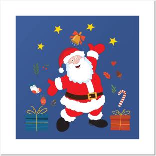 santa claus Posters and Art